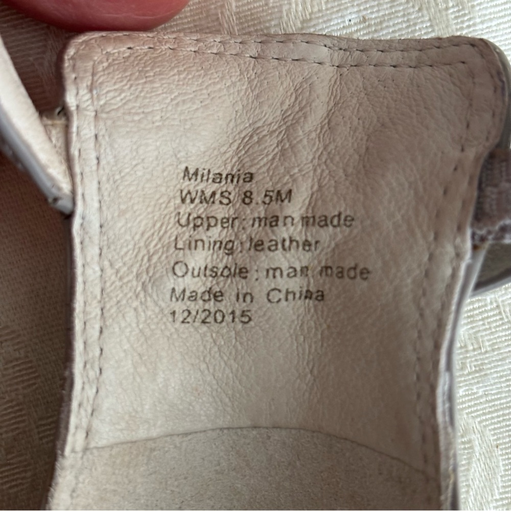 Kenneth Cole Taupe Open Toe Heels, Size 8.5 Medium - Picture 9 of 11